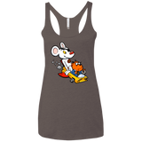 T-Shirts Macchiato / X-Small Danger Mouse Women's Triblend Racerback Tank