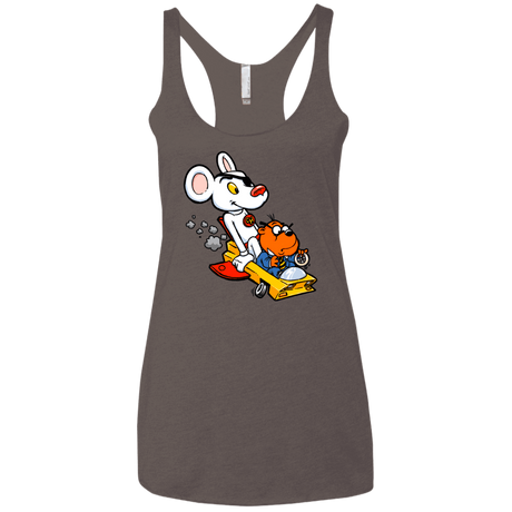 T-Shirts Macchiato / X-Small Danger Mouse Women's Triblend Racerback Tank