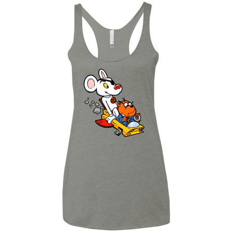 T-Shirts Venetian Grey / X-Small Danger Mouse Women's Triblend Racerback Tank