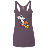 T-Shirts Vintage Purple / X-Small Danger Mouse Women's Triblend Racerback Tank