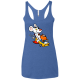 T-Shirts Vintage Royal / X-Small Danger Mouse Women's Triblend Racerback Tank