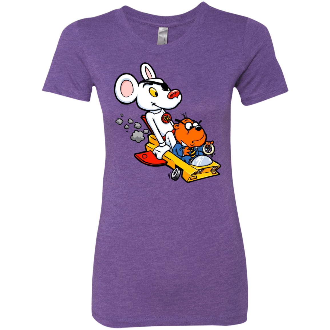 T-Shirts Purple Rush / Small Danger Mouse Women's Triblend T-Shirt