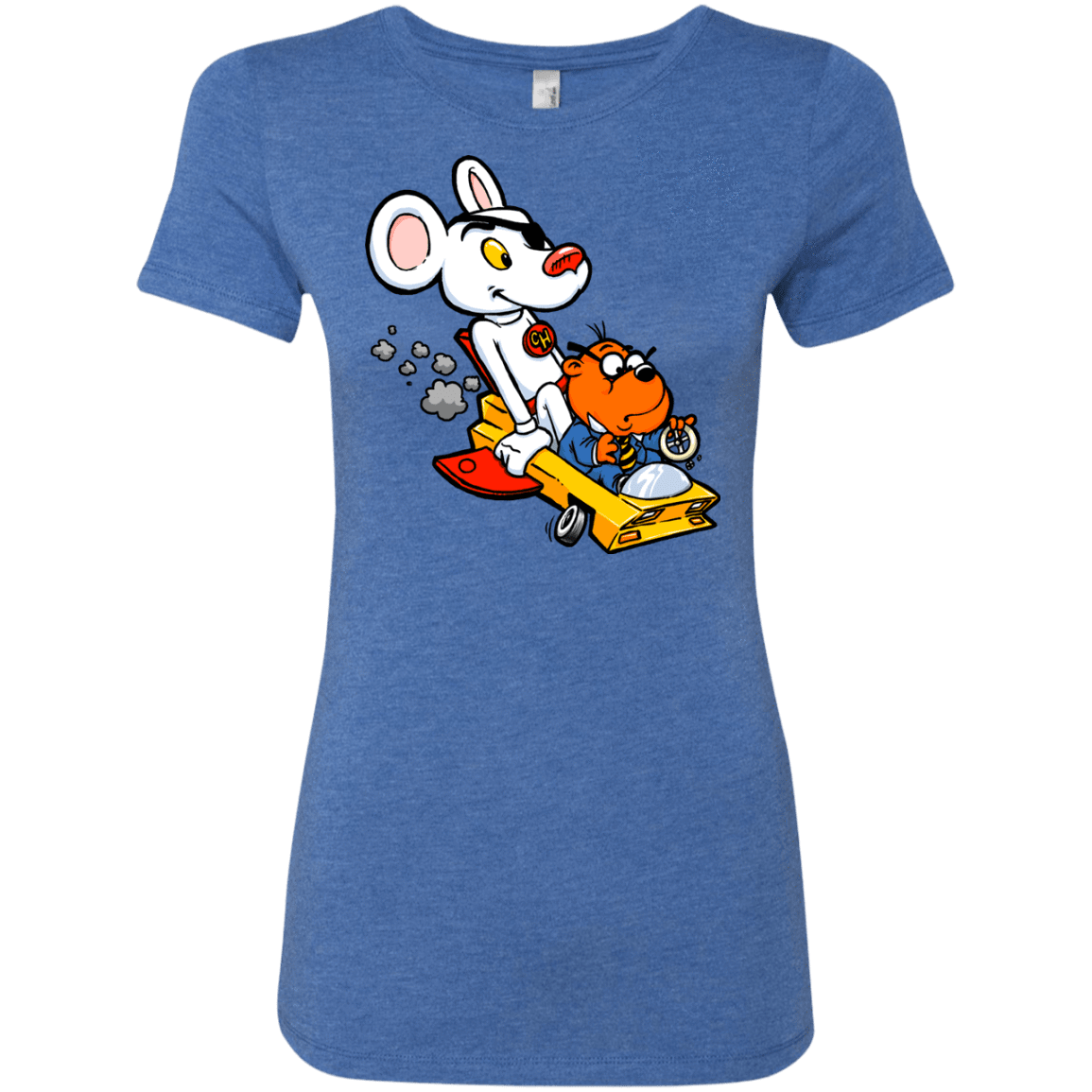 T-Shirts Vintage Royal / Small Danger Mouse Women's Triblend T-Shirt