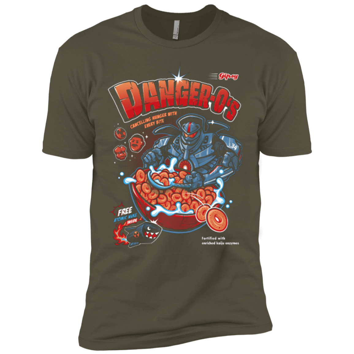 T-Shirts Military Green / X-Small Danger O's Men's Premium T-Shirt
