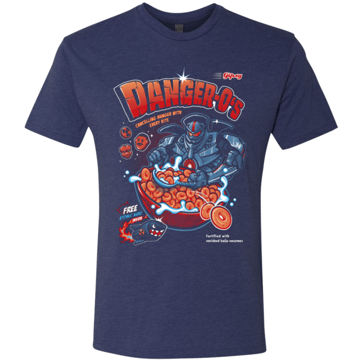 T-Shirts Vintage Navy / Small Danger O's Men's Triblend T-Shirt