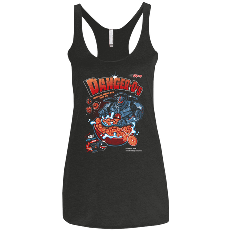 T-Shirts Vintage Black / X-Small Danger O's Women's Triblend Racerback Tank