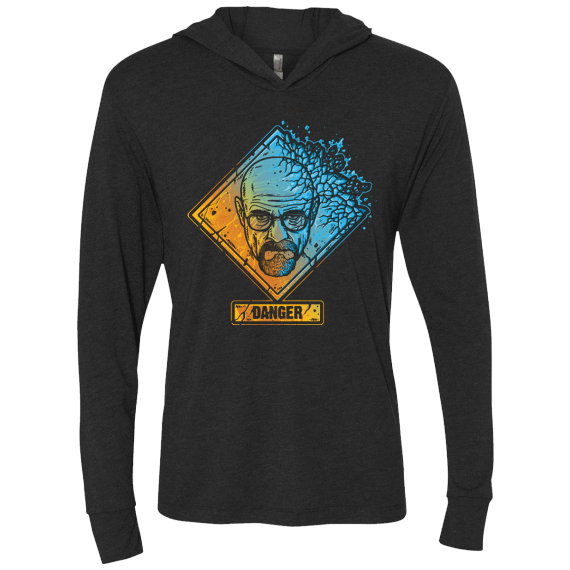 T-Shirts Vintage Black / X-Small DANGER Triblend Long Sleeve Hoodie Tee