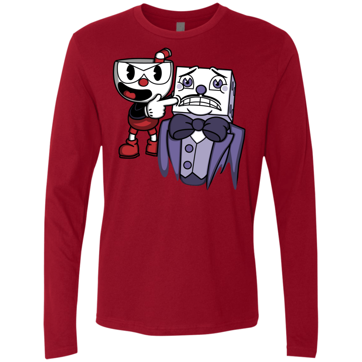 T-Shirts Cardinal / S Dangerous Finger Men's Premium Long Sleeve
