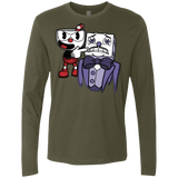 T-Shirts Military Green / S Dangerous Finger Men's Premium Long Sleeve