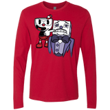 T-Shirts Red / S Dangerous Finger Men's Premium Long Sleeve