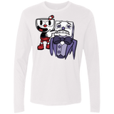 T-Shirts White / S Dangerous Finger Men's Premium Long Sleeve