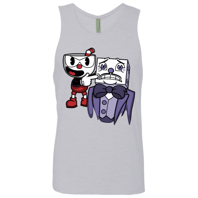 T-Shirts Heather Grey / S Dangerous Finger Men's Premium Tank Top