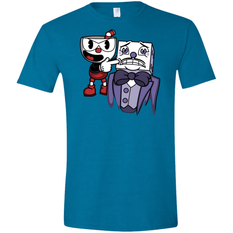 T-Shirts Antique Sapphire / S Dangerous Finger Men's Semi-Fitted Softstyle