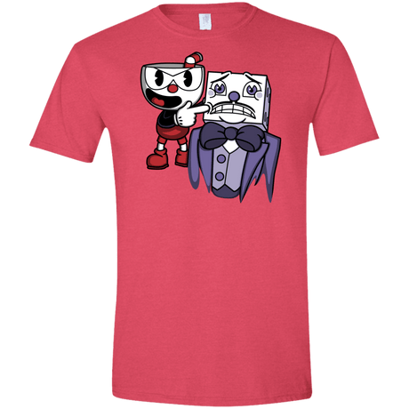 T-Shirts Heather Red / S Dangerous Finger Men's Semi-Fitted Softstyle