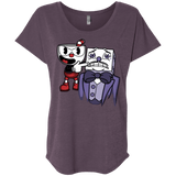 T-Shirts Vintage Purple / X-Small Dangerous Finger Triblend Dolman Sleeve