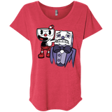 T-Shirts Vintage Red / X-Small Dangerous Finger Triblend Dolman Sleeve