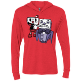 T-Shirts Vintage Red / X-Small Dangerous Finger Triblend Long Sleeve Hoodie Tee