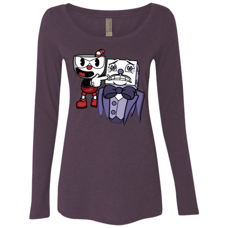 T-Shirts Vintage Purple / S Dangerous Finger Women's Triblend Long Sleeve Shirt