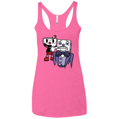 T-Shirts Vintage Pink / X-Small Dangerous Finger Women's Triblend Racerback Tank