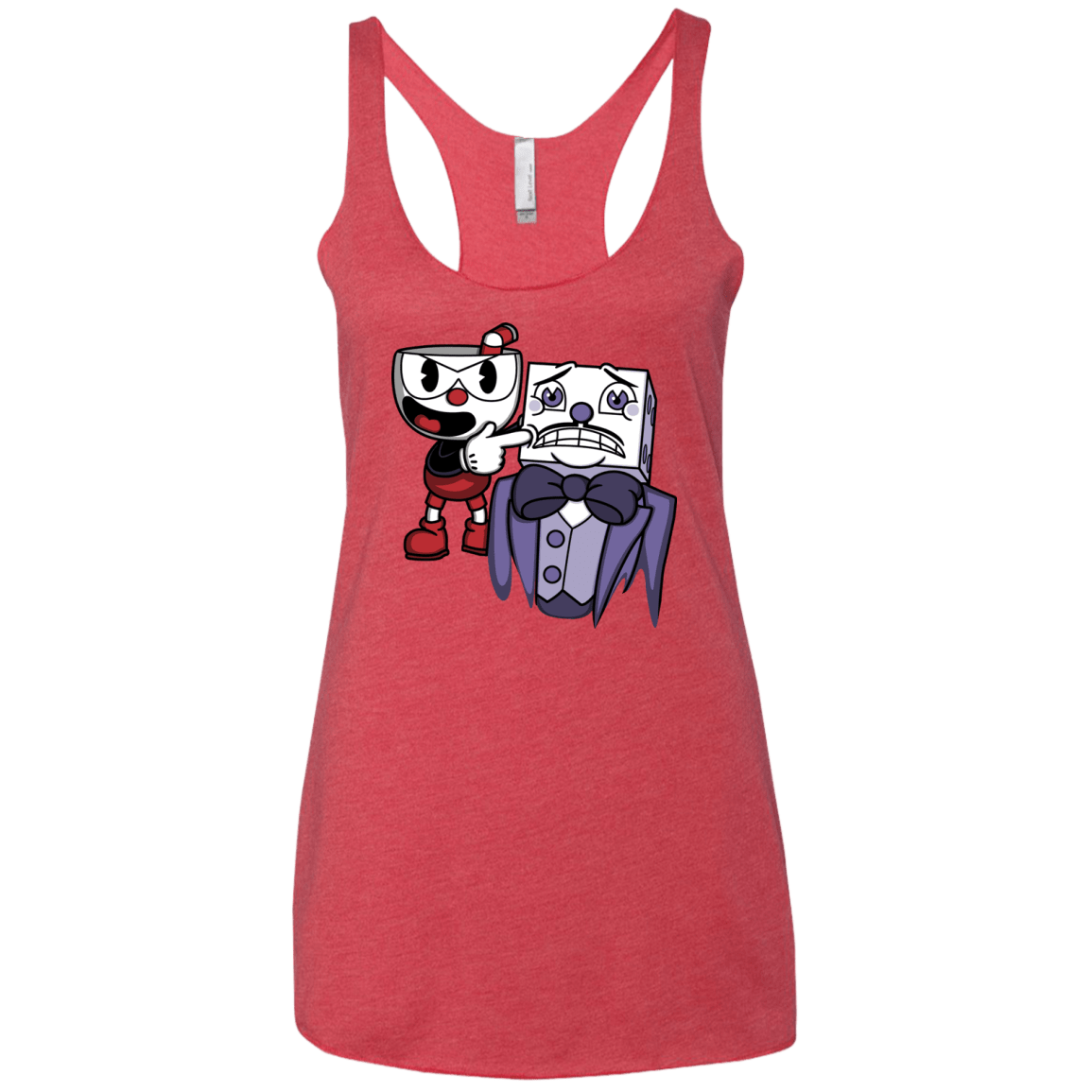 T-Shirts Vintage Red / X-Small Dangerous Finger Women's Triblend Racerback Tank