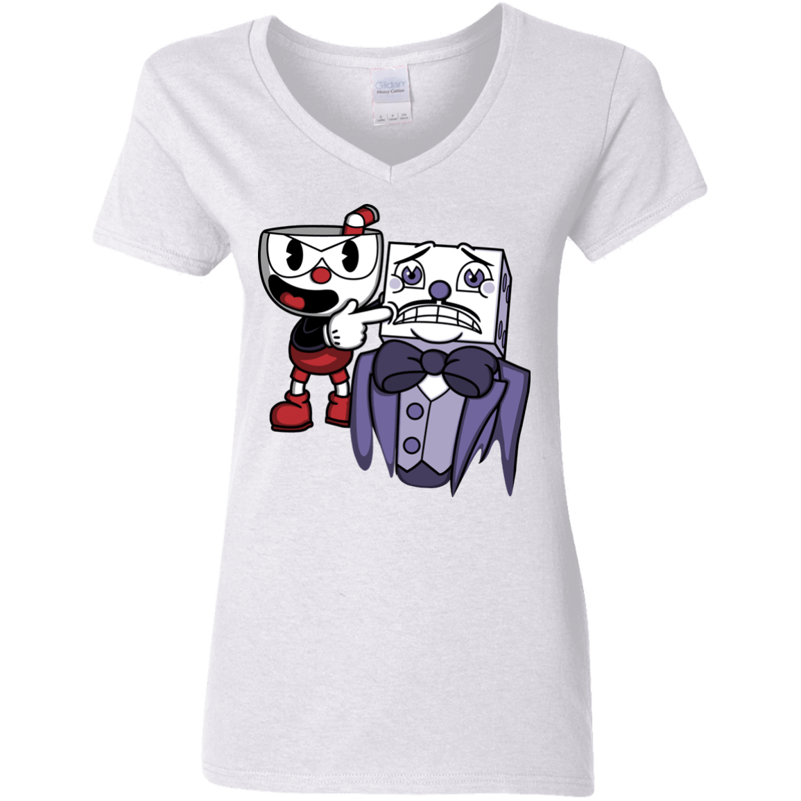 T-Shirts White / S Dangerous Finger Women's V-Neck T-Shirt