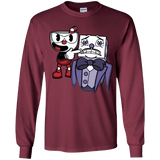 T-Shirts Maroon / YS Dangerous Finger Youth Long Sleeve T-Shirt