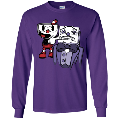 T-Shirts Purple / YS Dangerous Finger Youth Long Sleeve T-Shirt