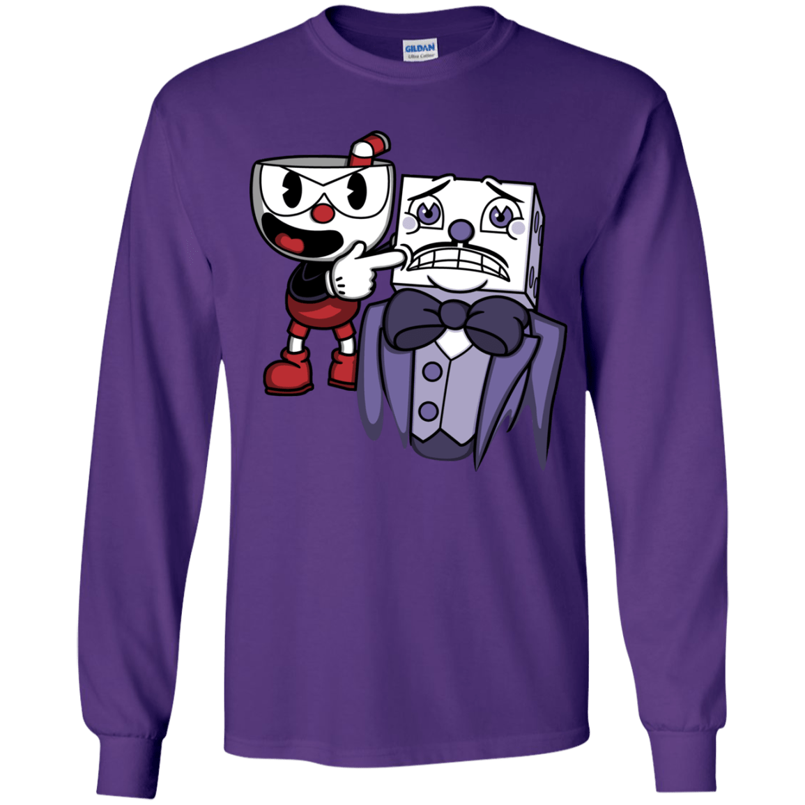 T-Shirts Purple / YS Dangerous Finger Youth Long Sleeve T-Shirt