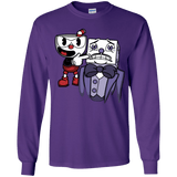 T-Shirts Purple / YS Dangerous Finger Youth Long Sleeve T-Shirt