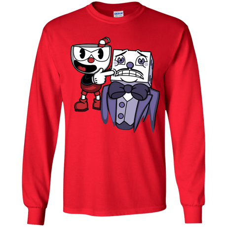 T-Shirts Red / YS Dangerous Finger Youth Long Sleeve T-Shirt