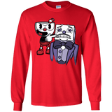 T-Shirts Red / YS Dangerous Finger Youth Long Sleeve T-Shirt