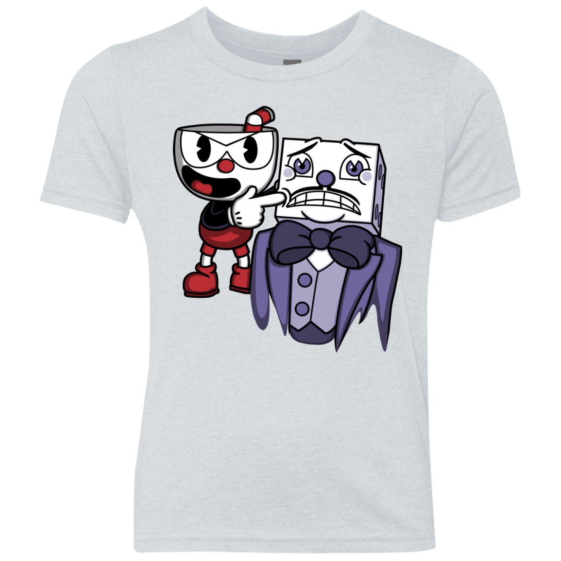 T-Shirts Heather White / YXS Dangerous Finger Youth Triblend T-Shirt