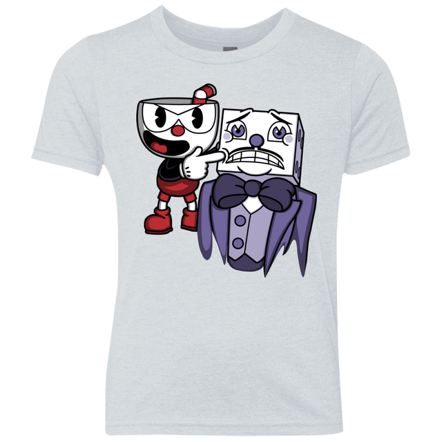 T-Shirts Heather White / YXS Dangerous Finger Youth Triblend T-Shirt