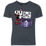 T-Shirts Vintage Navy / YXS Dangerous Finger Youth Triblend T-Shirt