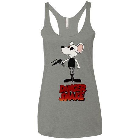 T-Shirts Venetian Grey / X-Small Dangersnake Women's Triblend Racerback Tank