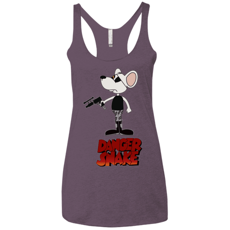 T-Shirts Vintage Purple / X-Small Dangersnake Women's Triblend Racerback Tank