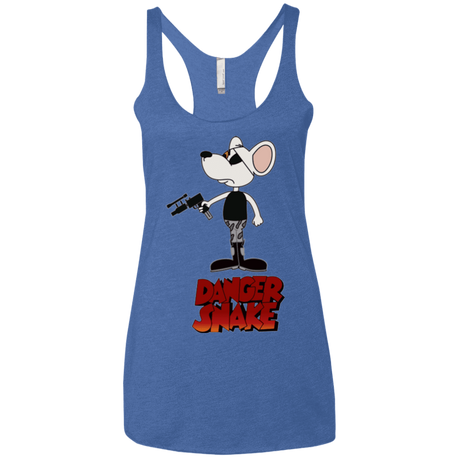 T-Shirts Vintage Royal / X-Small Dangersnake Women's Triblend Racerback Tank