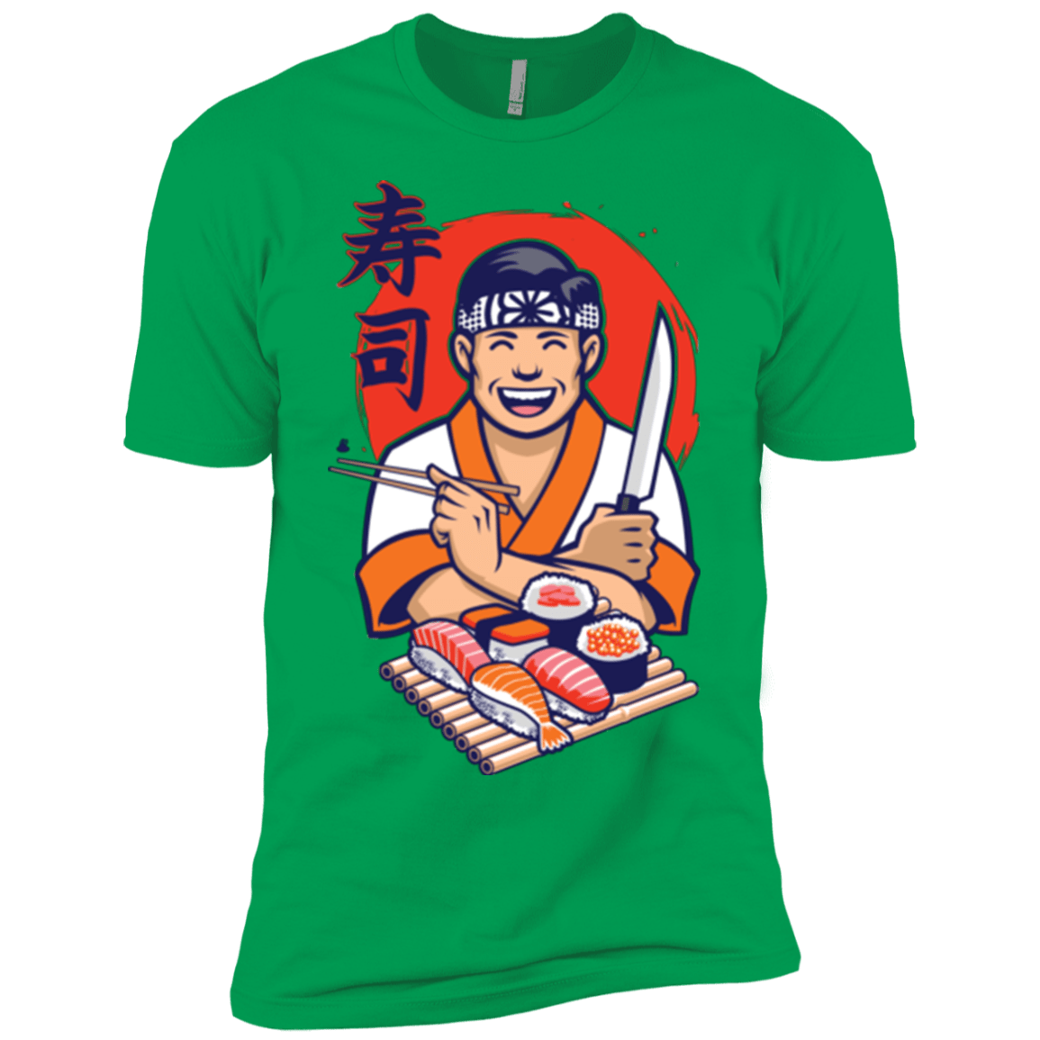 T-Shirts Kelly Green / YXS DANIEL SAN SUSHI Boys Premium T-Shirt