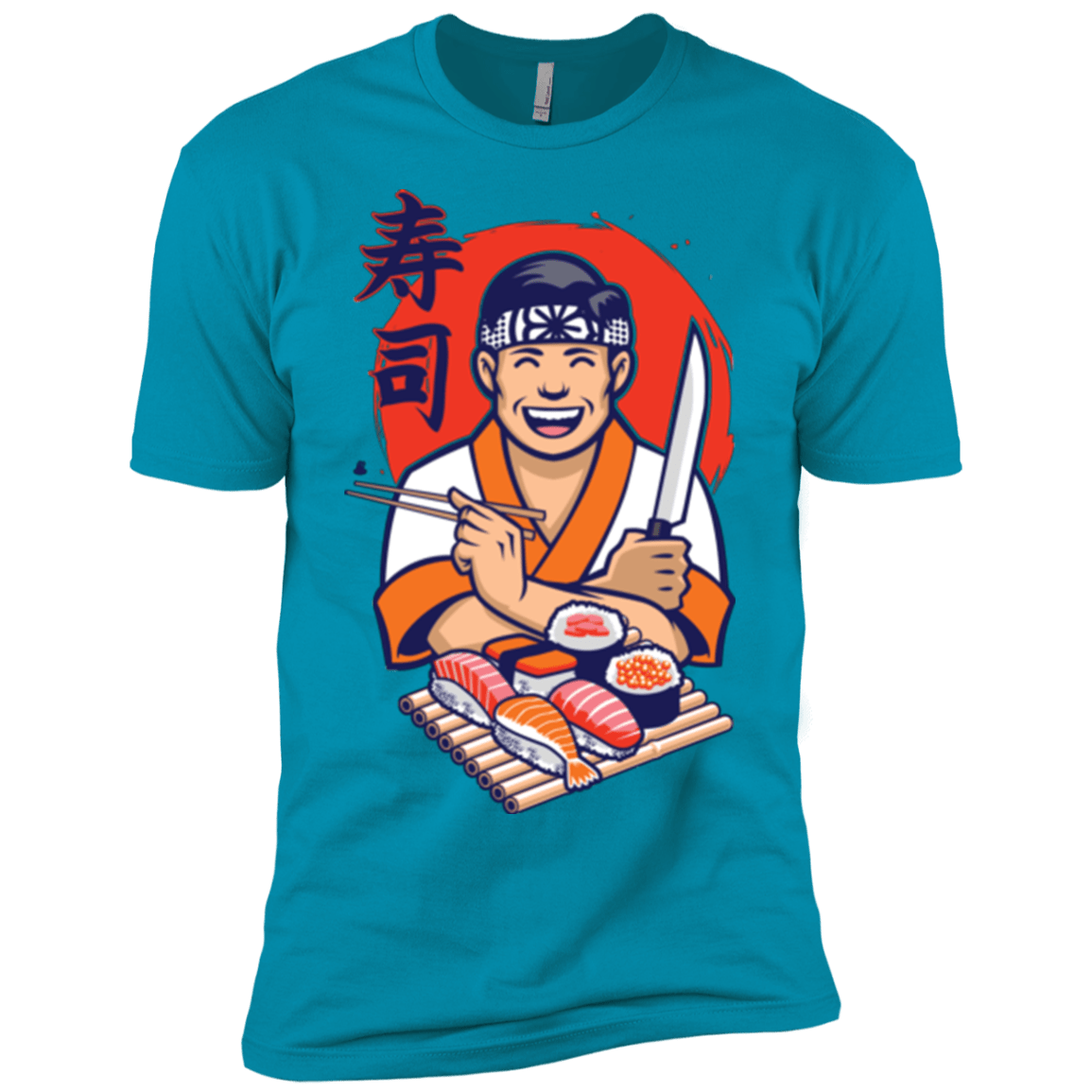 T-Shirts Turquoise / YXS DANIEL SAN SUSHI Boys Premium T-Shirt