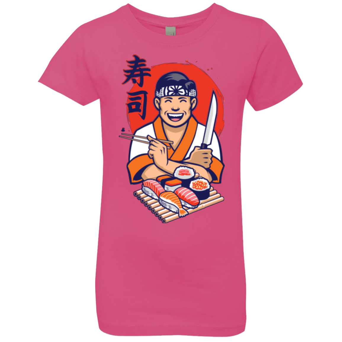 T-Shirts Hot Pink / YXS DANIEL SAN SUSHI Girls Premium T-Shirt