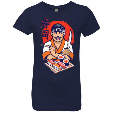 T-Shirts Midnight Navy / YXS DANIEL SAN SUSHI Girls Premium T-Shirt