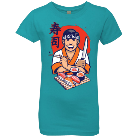 T-Shirts Tahiti Blue / YXS DANIEL SAN SUSHI Girls Premium T-Shirt