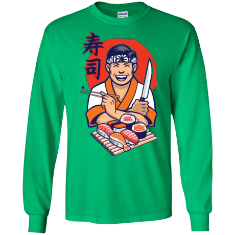 T-Shirts Irish Green / S DANIEL SAN SUSHI Men's Long Sleeve T-Shirt