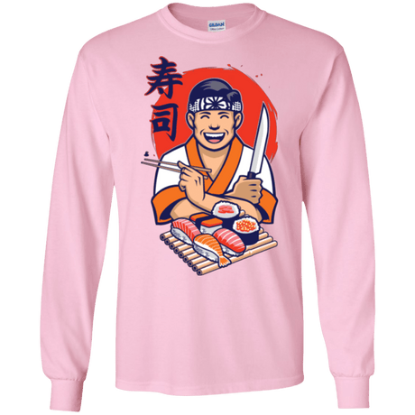 T-Shirts Light Pink / S DANIEL SAN SUSHI Men's Long Sleeve T-Shirt