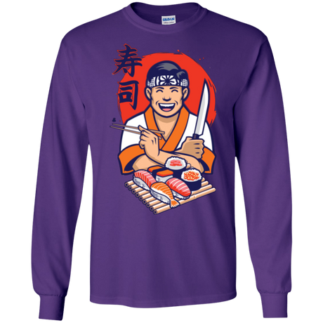 T-Shirts Purple / S DANIEL SAN SUSHI Men's Long Sleeve T-Shirt