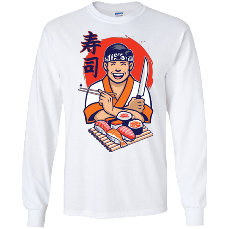 T-Shirts White / S DANIEL SAN SUSHI Men's Long Sleeve T-Shirt