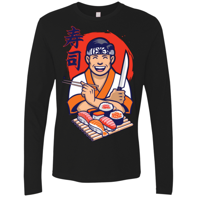 T-Shirts Black / S DANIEL SAN SUSHI Men's Premium Long Sleeve