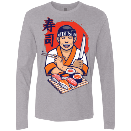 T-Shirts Heather Grey / S DANIEL SAN SUSHI Men's Premium Long Sleeve