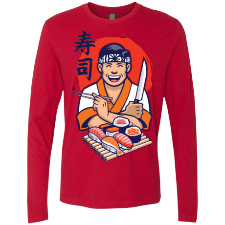 T-Shirts Red / S DANIEL SAN SUSHI Men's Premium Long Sleeve