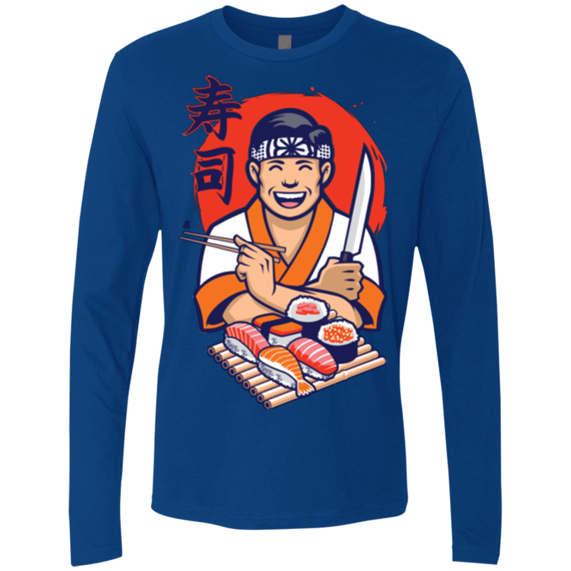 T-Shirts Royal / S DANIEL SAN SUSHI Men's Premium Long Sleeve